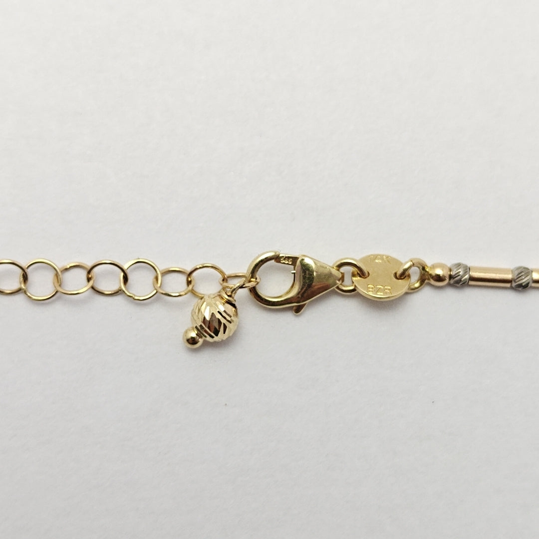GARGANTILLA ORO COMBINADO 14 K 7,20 GRMS (SEMINUEVO)