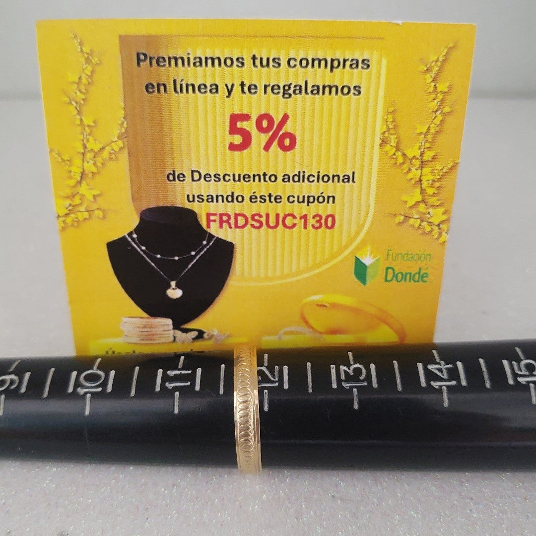 ARGOLLA ORO 10 K 1.4 GRMS (SEMINUEVO)
