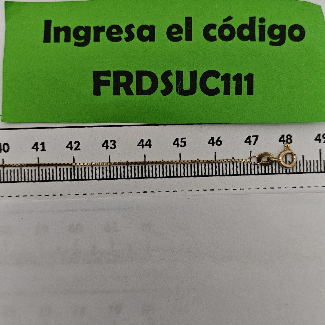 CADENA ORO 14 K 2,40 GRMS (SEMINUEVO)