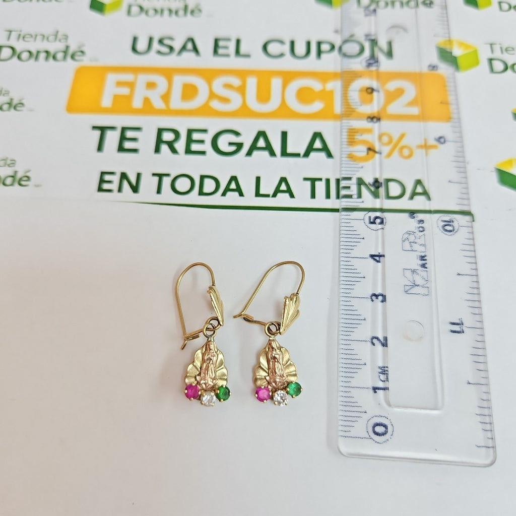 ARETES PAR ORO 14 K 2.5 GRMS (SEMINUEVO)