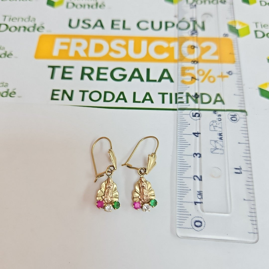 ARETES PAR ORO 14 K 2.5 GRMS (SEMINUEVO)