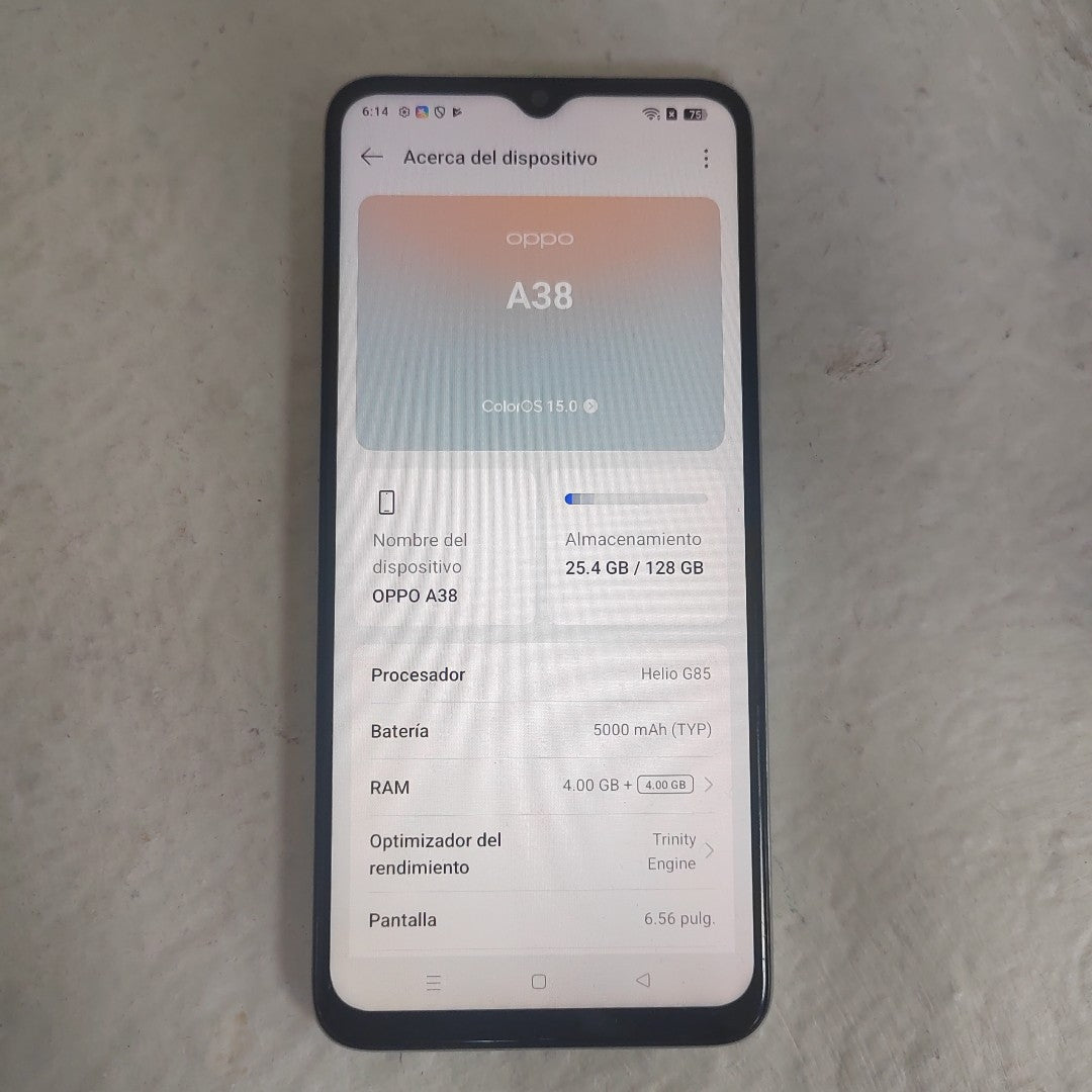 CELULAR OPPO A38 CPH2579 (2023) 128 GB 4 GB RAM (SEMINUEVO)