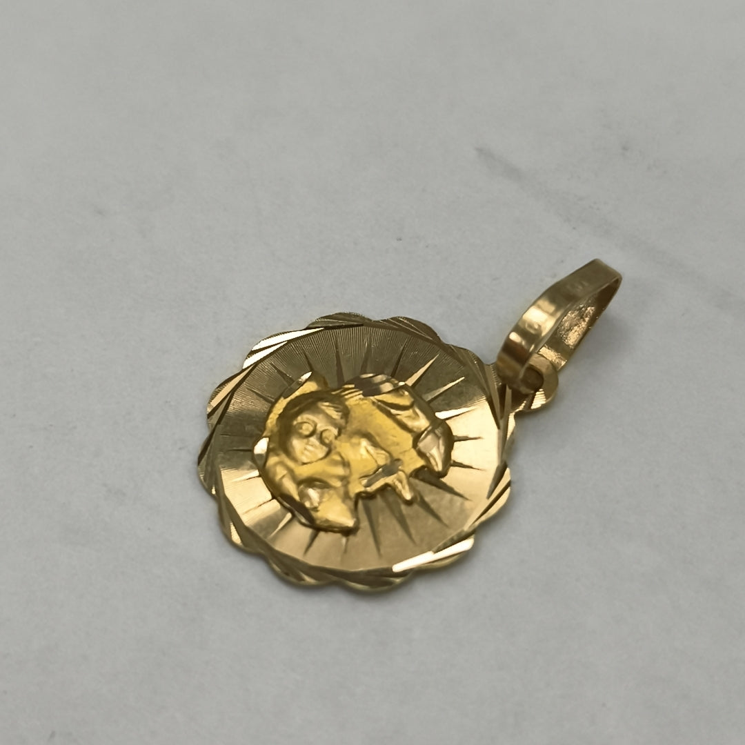 MEDALLA RELIGIOSA ORO 14 K 1,10 GRMS (SEMINUEVO)