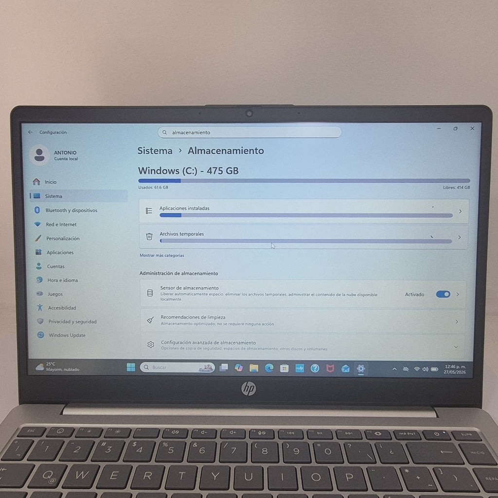 LAPTOP HP 14-EM0251LA (2025) 512 GB SSD 8 GB RAM (SEMINUEVO)