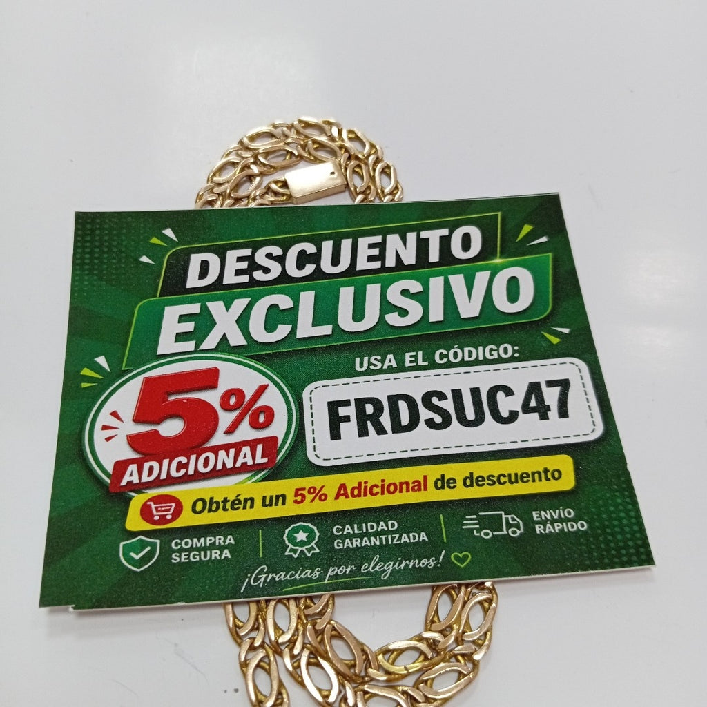 CADENA ORO 8 K 24.7 GRMS (SEMINUEVO)
