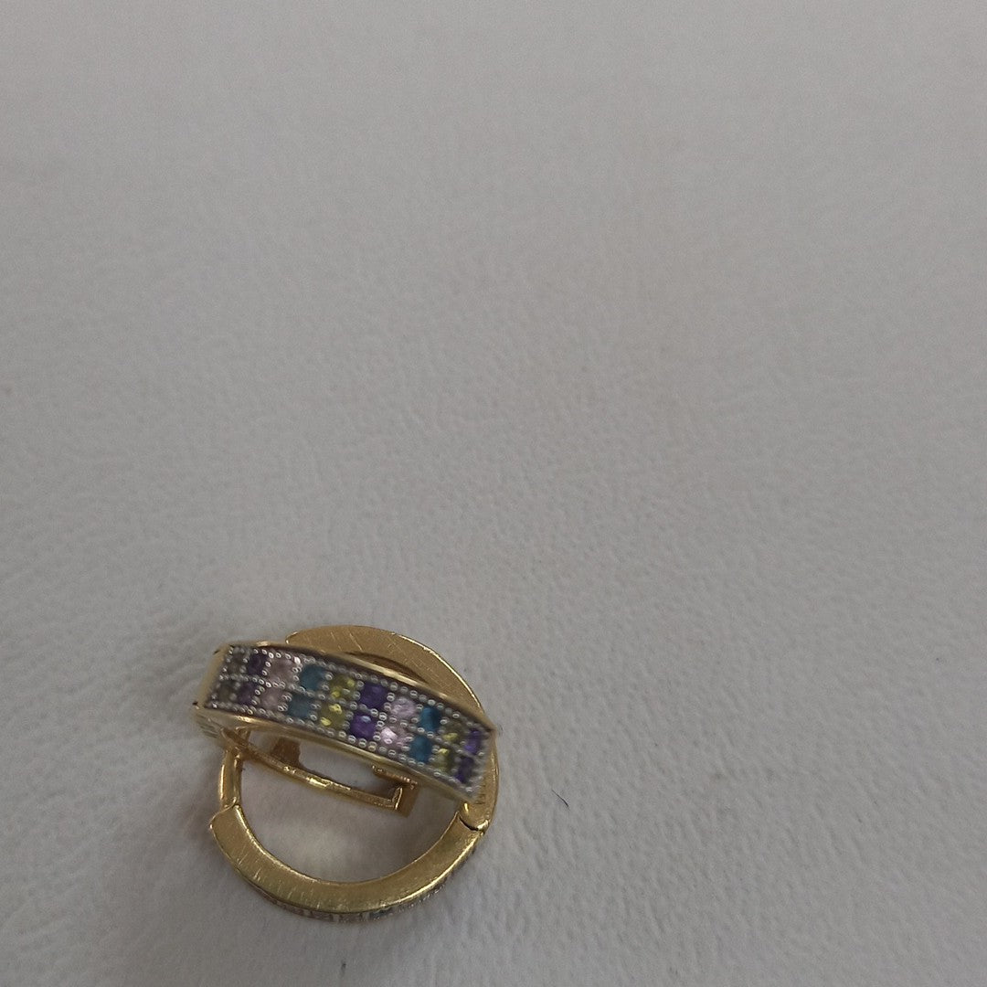 ARRACADAS PAR ORO 14 K 1.6 GRMS (SEMINUEVO)