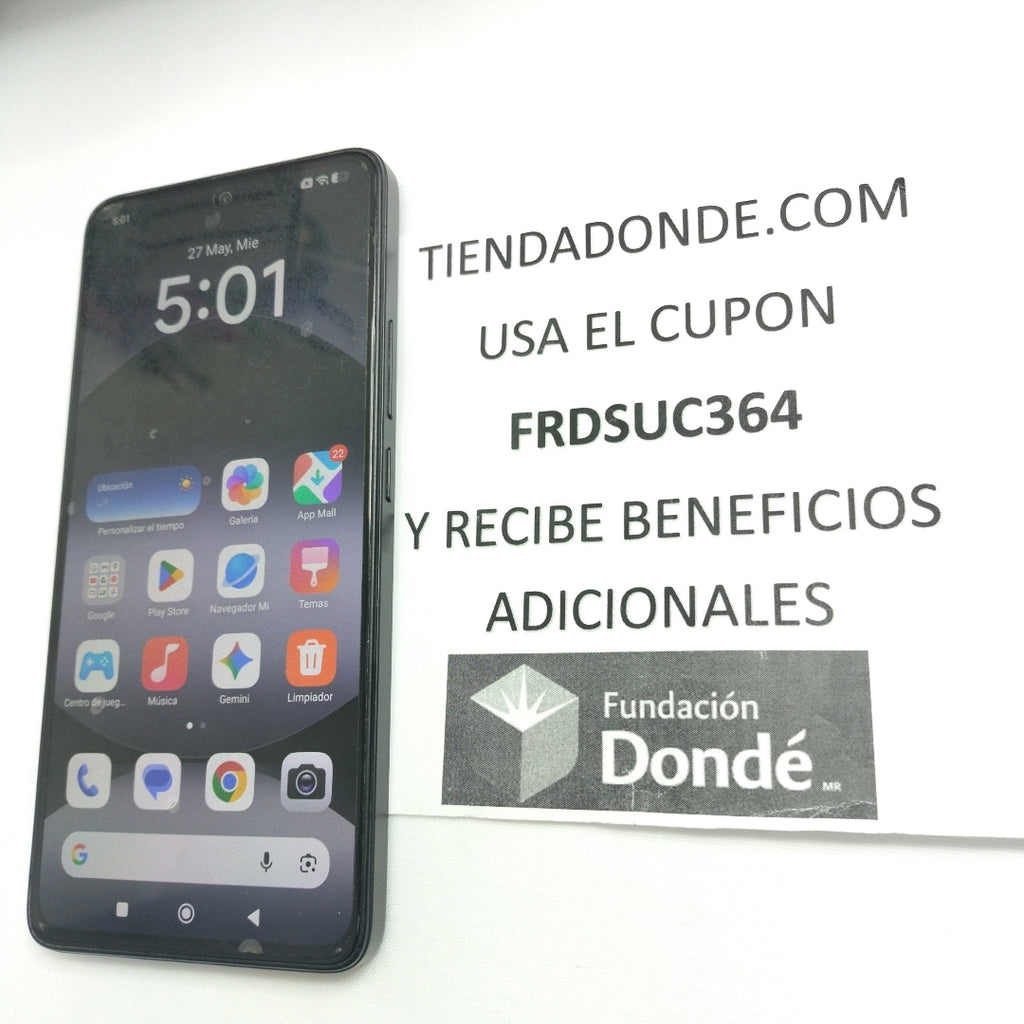 CELULAR XIAOMI REDMI NOTE 14 24117RN76L (2025) 256 GB 8 GB RAM (SEMINUEVO)
