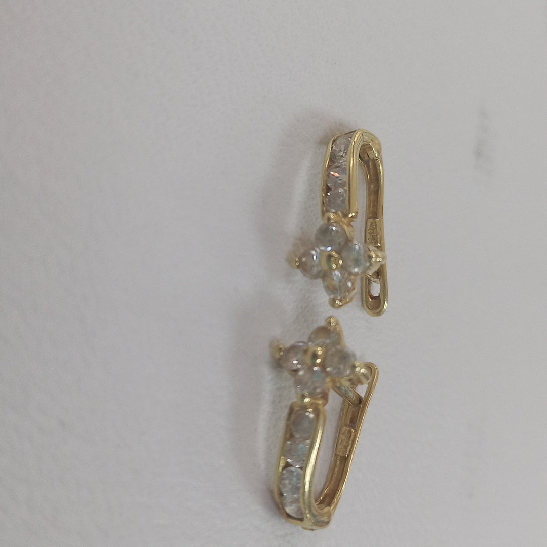 ARETES PAR ORO 14 K 1.8 GRMS (SEMINUEVO)
