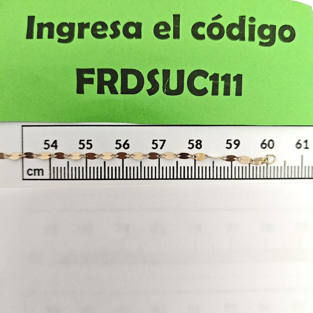 CADENA ORO 14 K 1,80 GRMS (SEMINUEVO)
