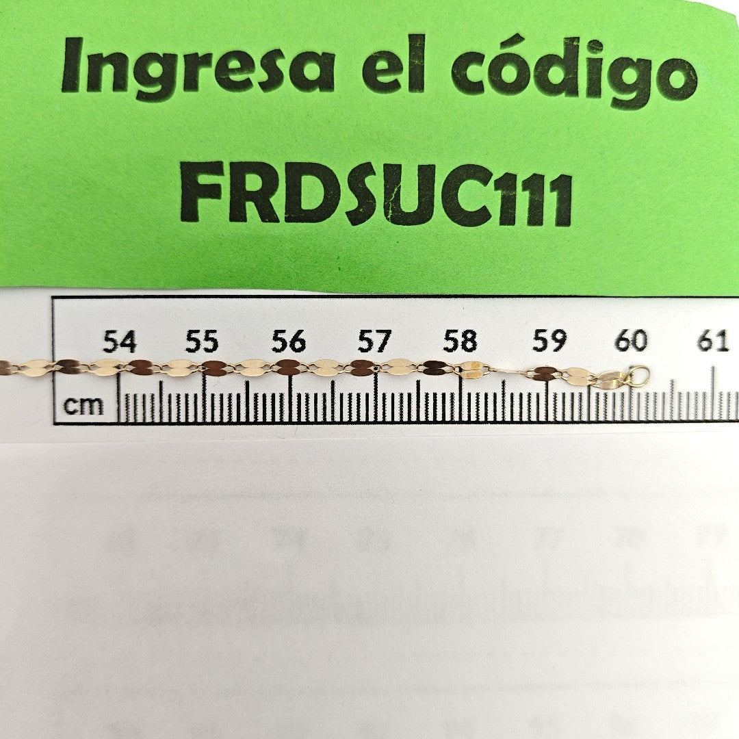 CADENA ORO 14 K 1,80 GRMS (SEMINUEVO)