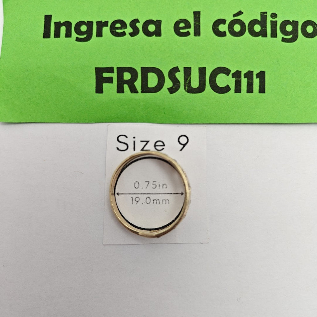 ARGOLLA DE LA SUERTE ORO 14 K 3,20 GRMS (SEMINUEVO)