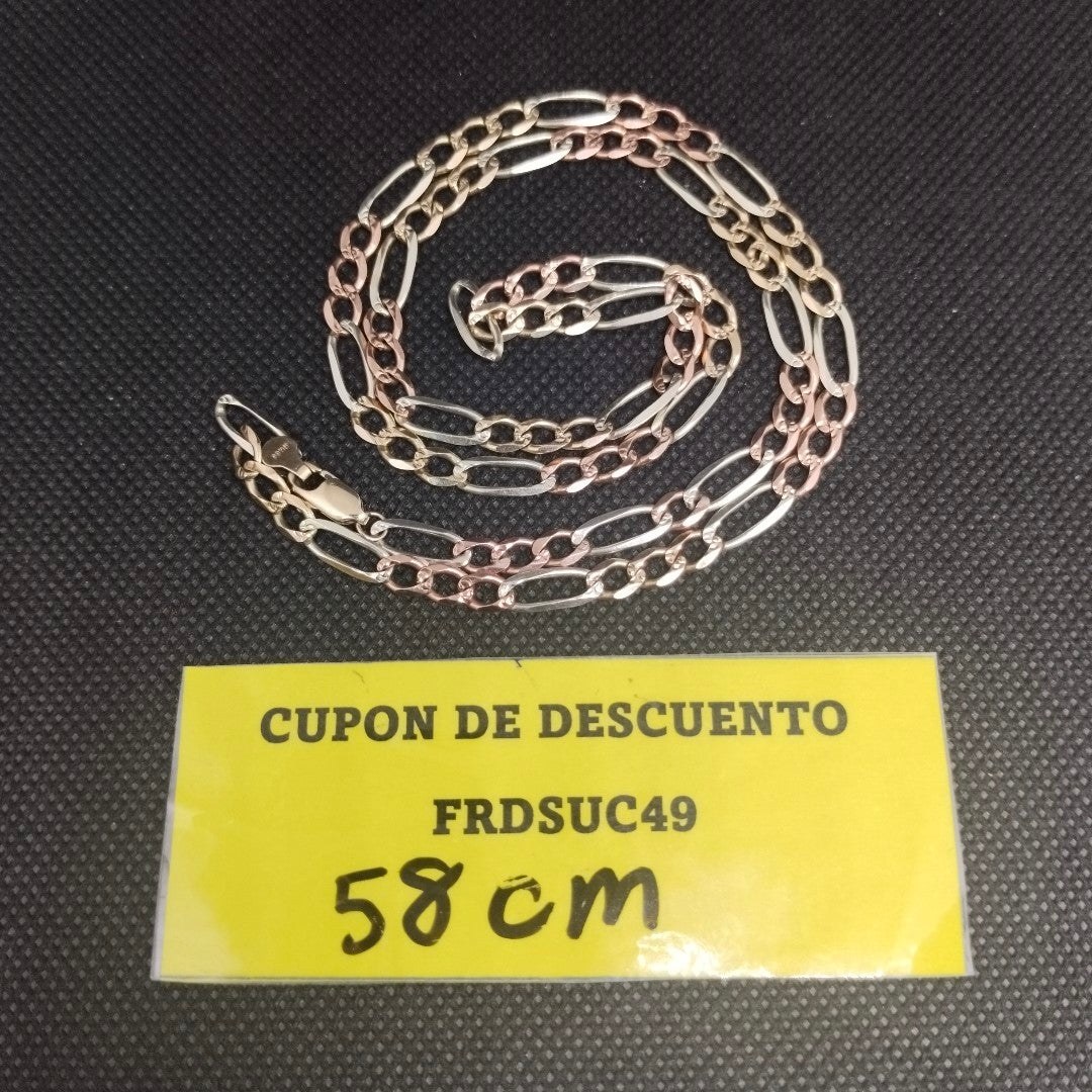 CADENA ORO COMBINADO 10 K 15.2 GRMS (SEMINUEVO)