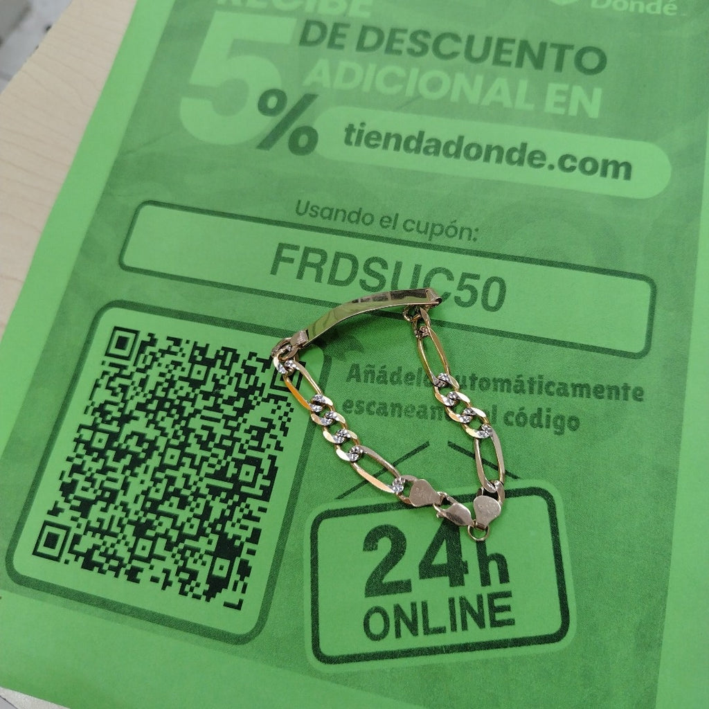ESCLAVA ORO, RODIADO 14 K 14.5 GRMS (SEMINUEVO)