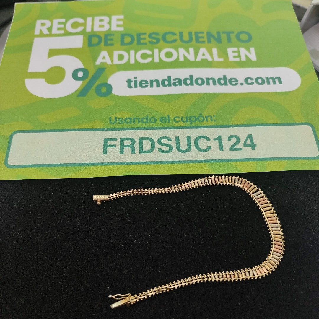 PULSERA ORO 14 K 8,00 GRMS (SEMINUEVO)