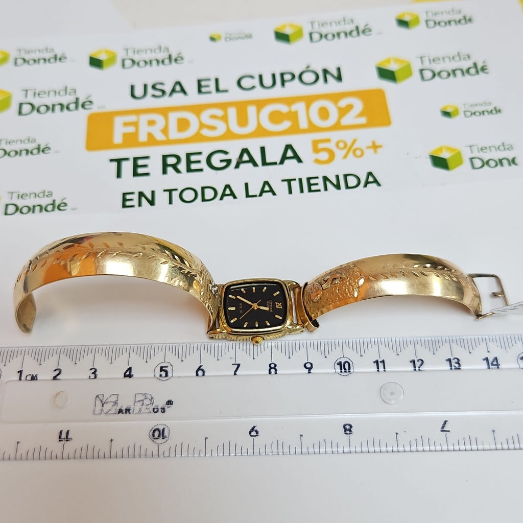 RELOJ CAJA ACERO PULSO ORO ORO 10 K 25.8 GRMS (SEMINUEVO)