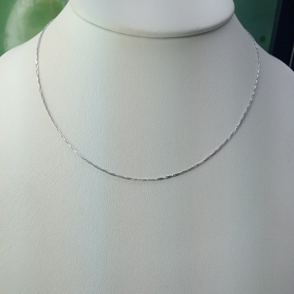 CADENA ORO BLANCO 14 K 1.5 GRMS (SEMINUEVO)