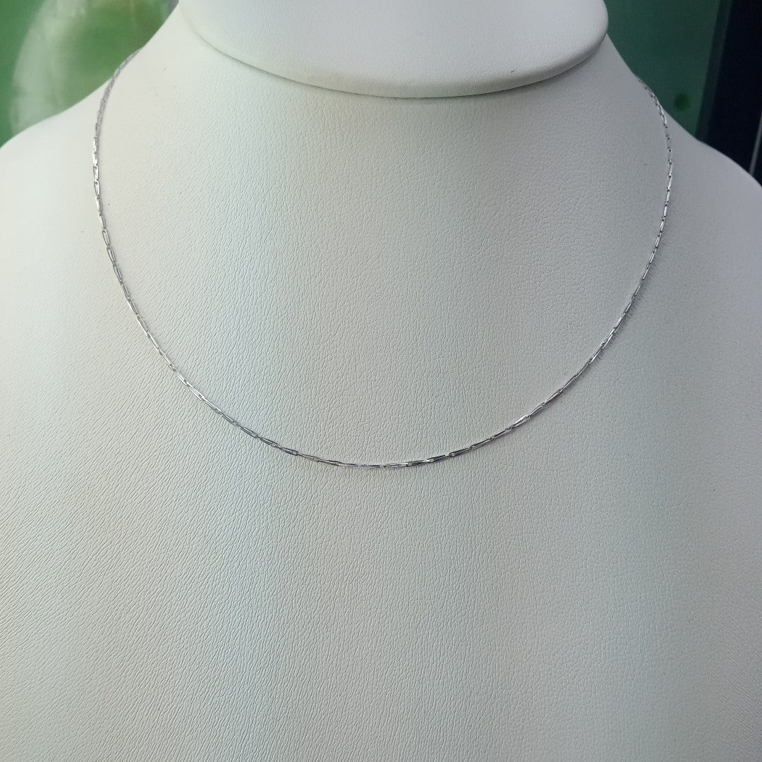 CADENA ORO BLANCO 14 K 1.5 GRMS (SEMINUEVO)