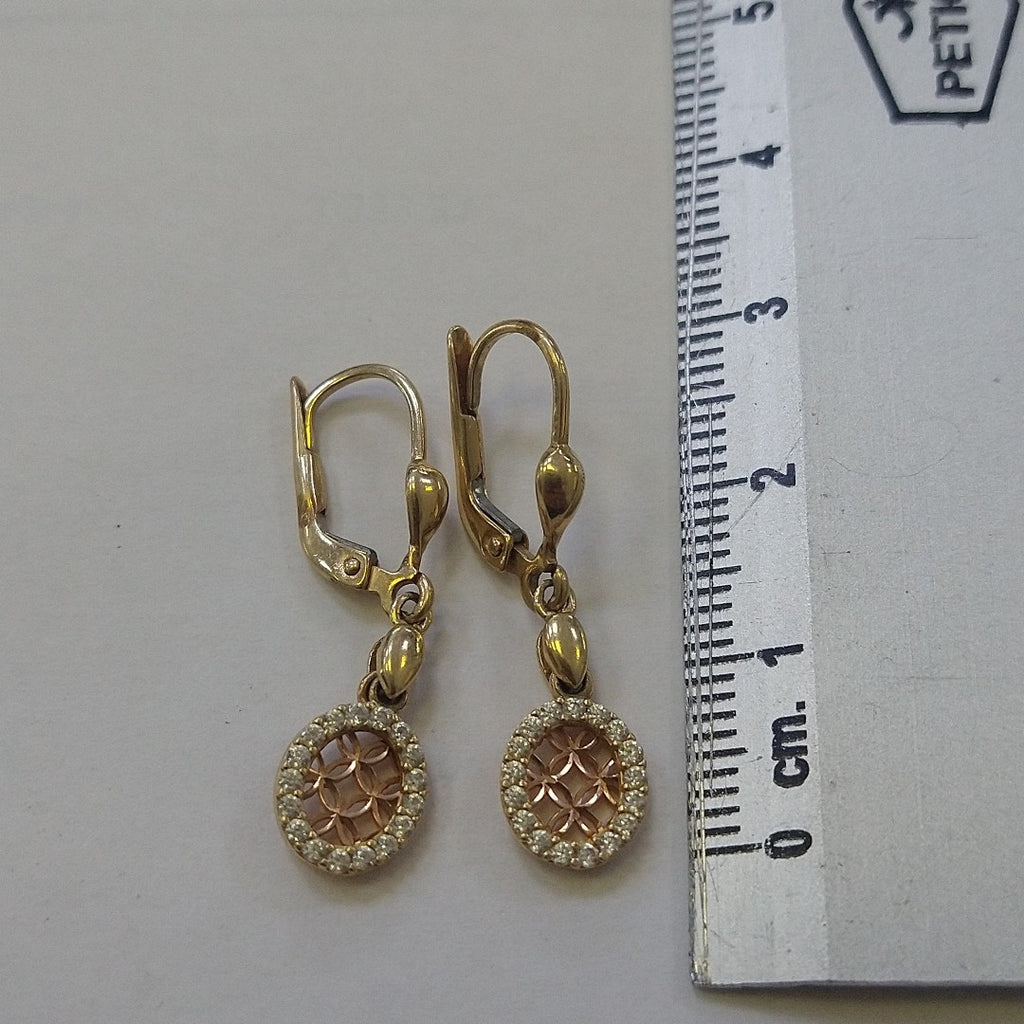 ARETES PAR ORO 14 K 2.4 GRMS (SEMINUEVO)