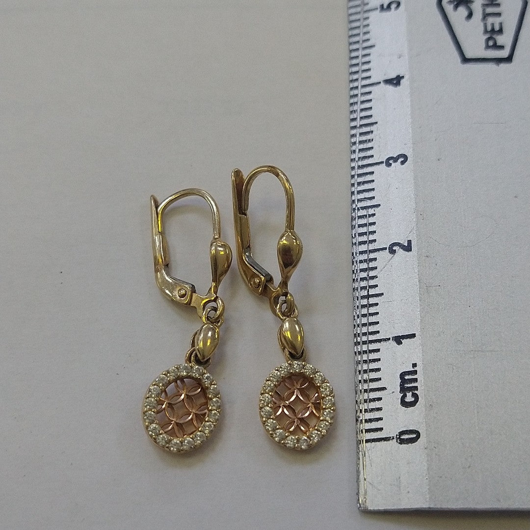 ARETES PAR ORO 14 K 2.4 GRMS (SEMINUEVO)