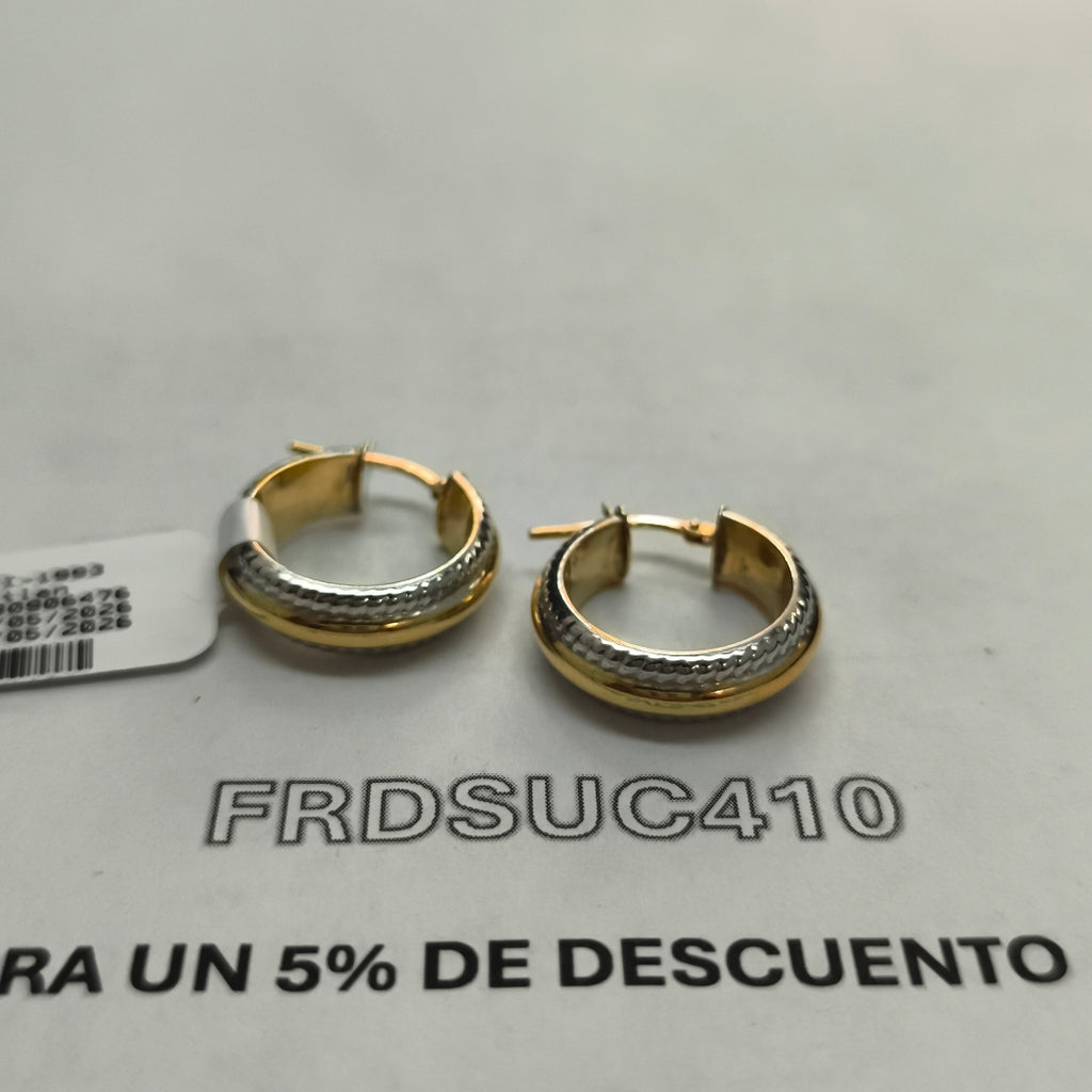 ARGOLLA ORO, ORO COMBINADO 14 K 2.9 GRMS (SEMINUEVO)