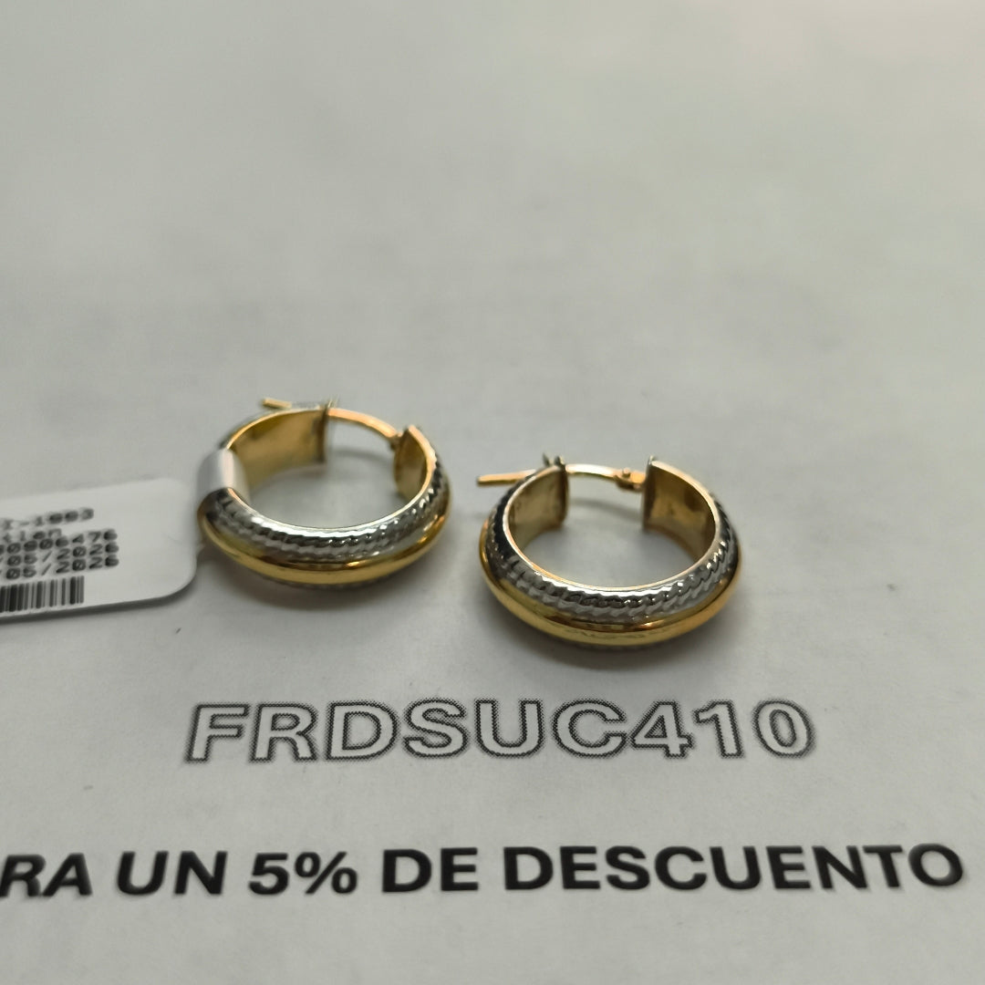 ARGOLLA ORO, ORO COMBINADO 14 K 2.9 GRMS (SEMINUEVO)