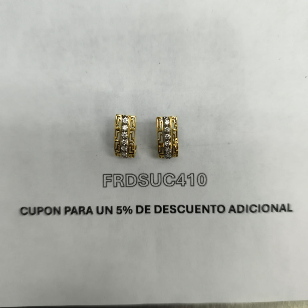 ARETES PAR ORO 14 K 3,80 GRMS (SEMINUEVO)