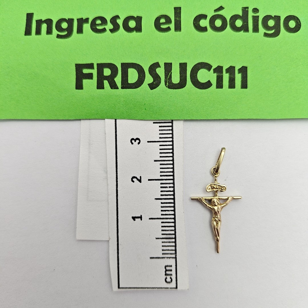 CRUCIFIJO ORO 8 K 0.7 GRMS (SEMINUEVO)