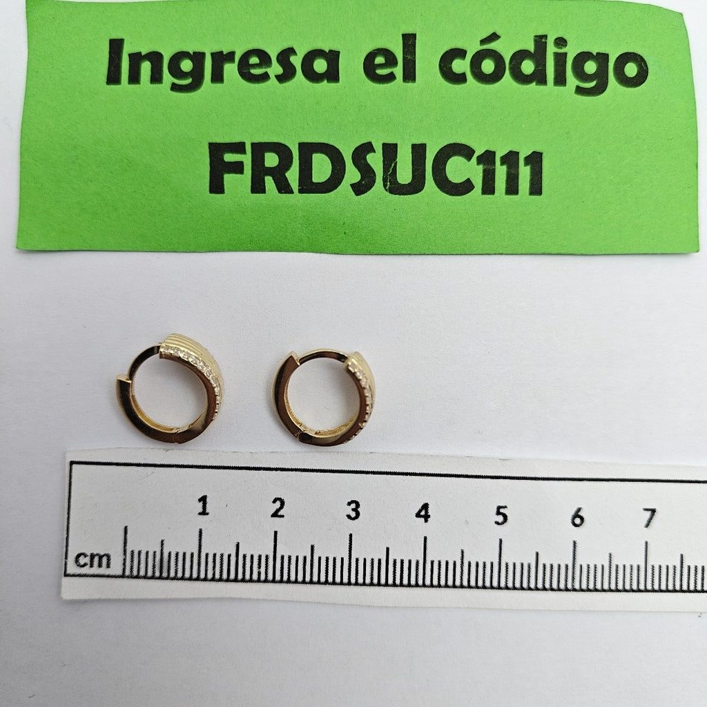 ARRACADAS PAR ORO 14 K 2.8 GRMS (SEMINUEVO)