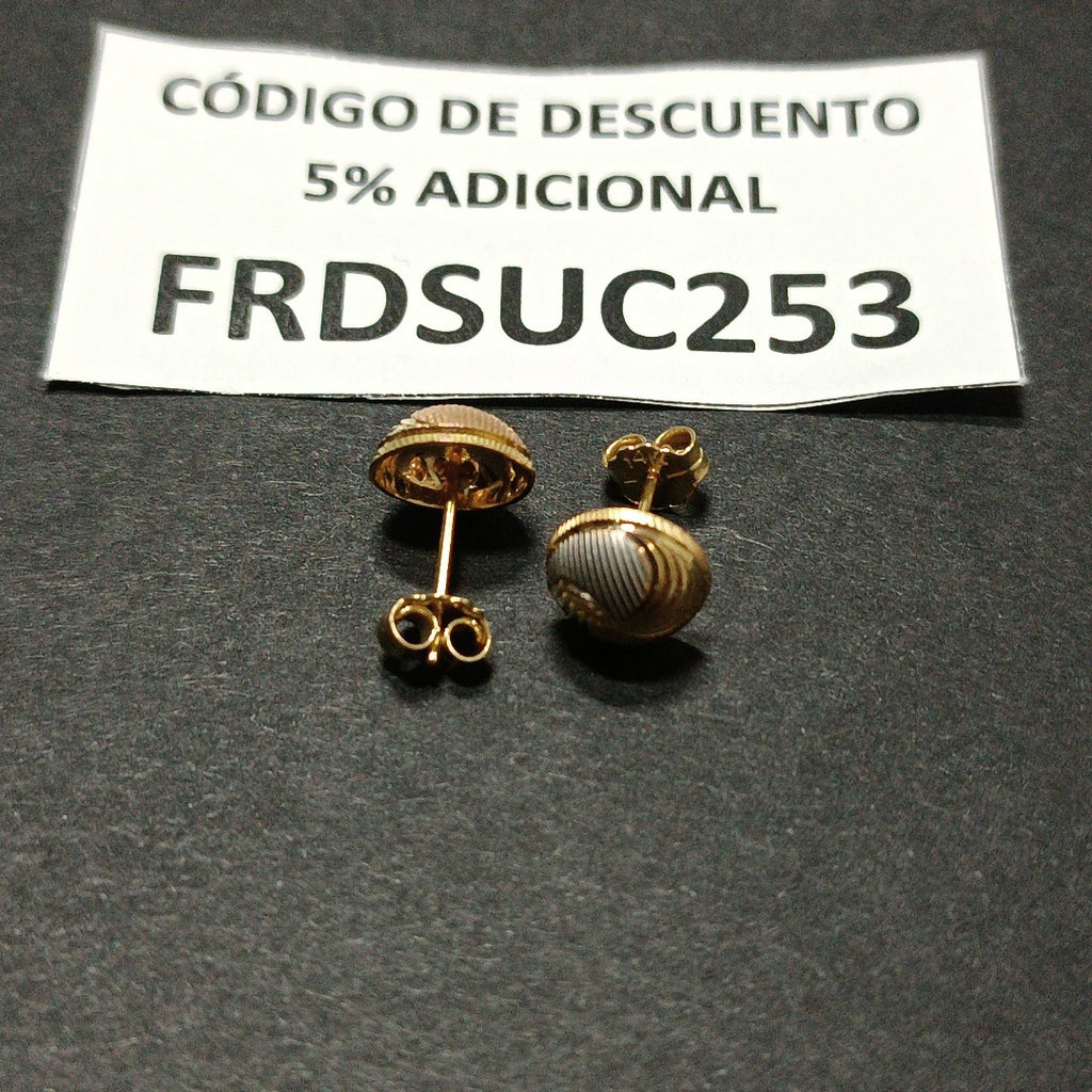 BROQUELES PAR ORO 14 K 1,20 GRMS (SEMINUEVO)