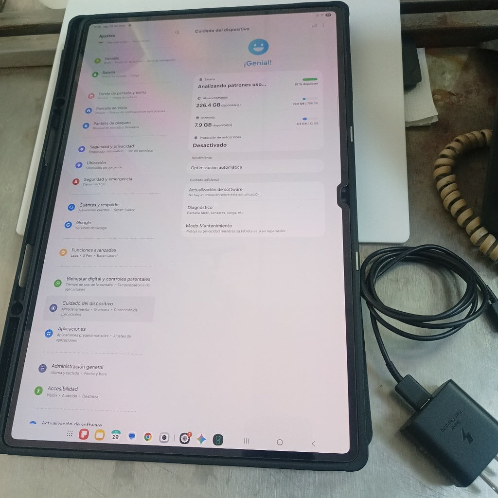 TABLETA SAMSUNG GALAXY TAB S10 ULTRA SM-X920 (2024) 256 GB 12 GB RAM (SEMINUEVO)
