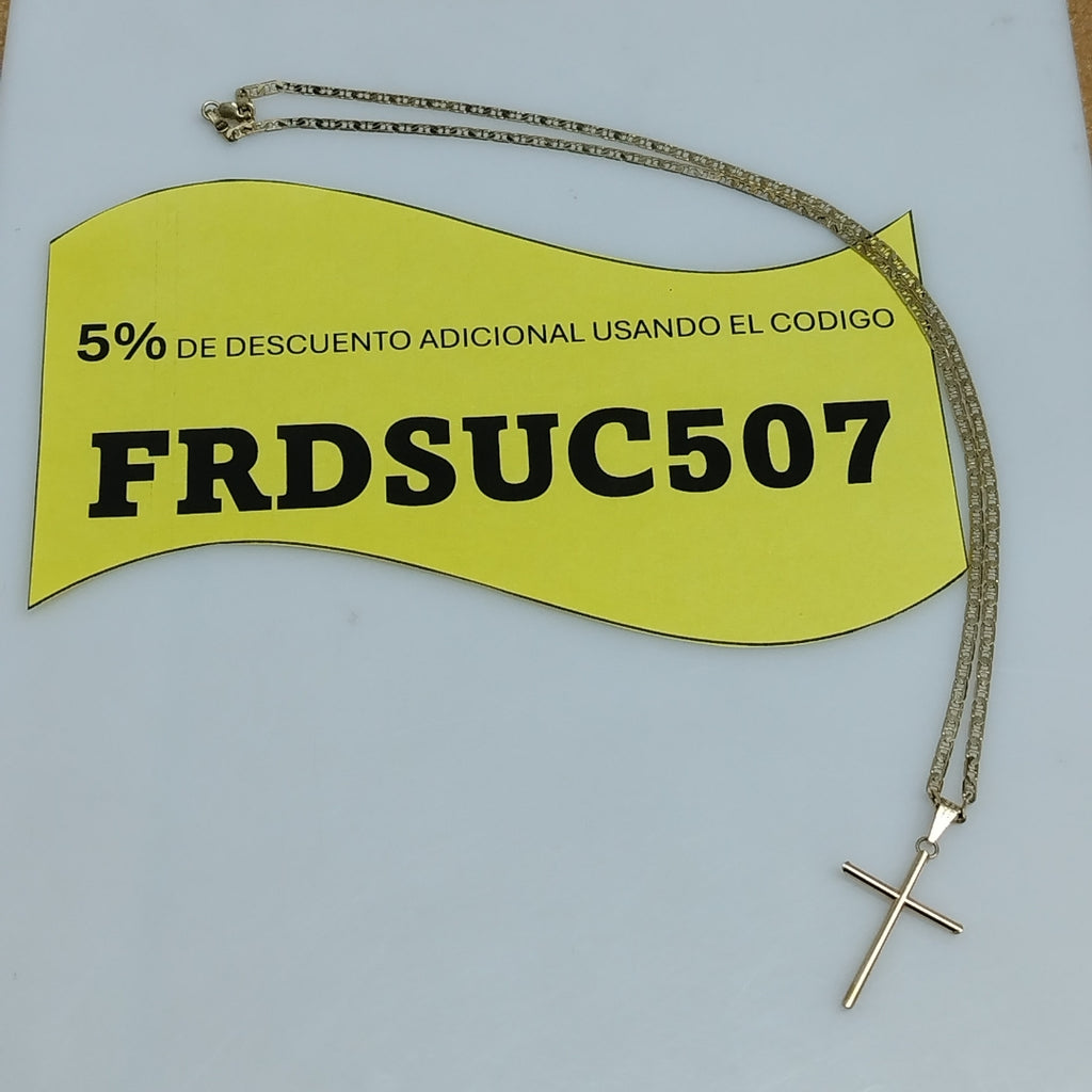 CADENA, DIJE ORO 14 K 8 GRMS (SEMINUEVO)