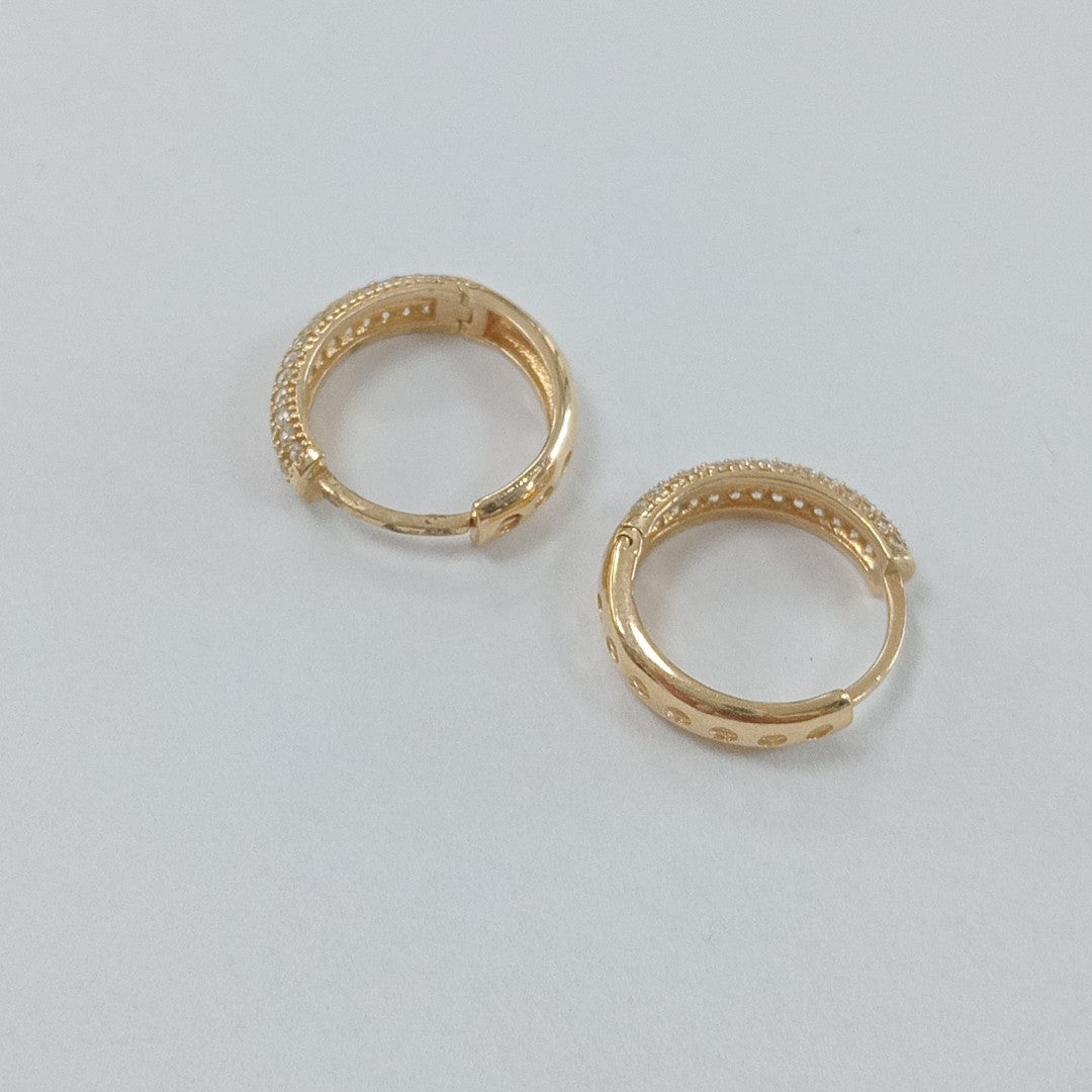 ARRACADAS PAR ORO 14 K 2.6 GRMS (SEMINUEVO)