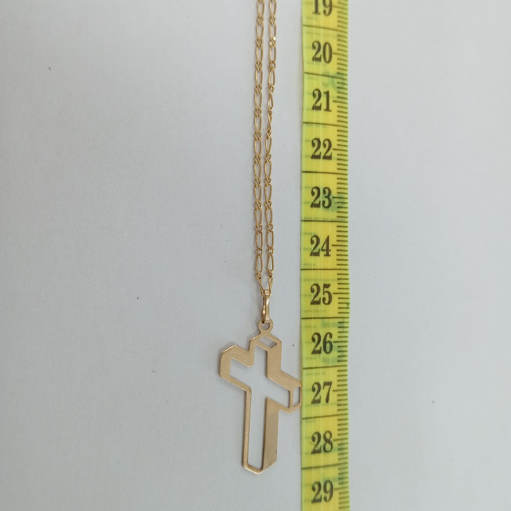 CADENA, CRUCIFIJO ORO 14 K 3.1 GRMS (SEMINUEVO)