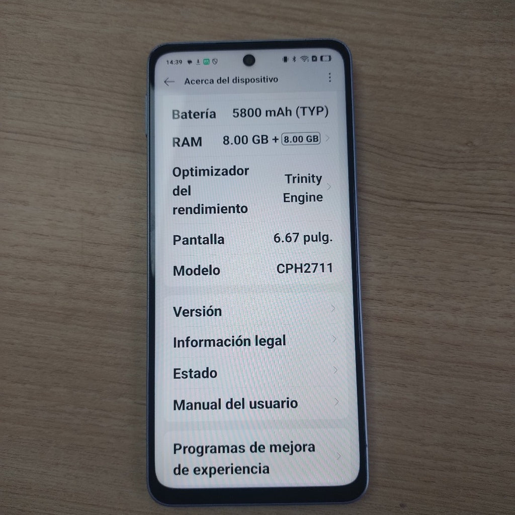 CELULAR OPPO A5 PRO CPH2711 (2025) 256 GB 8 GB RAM (SEMINUEVO)