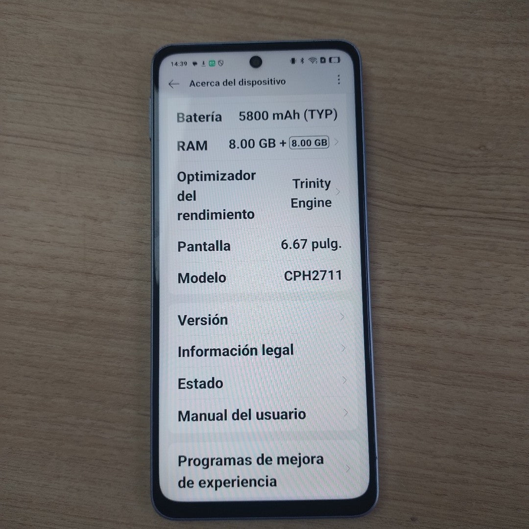 CELULAR OPPO A5 PRO CPH2711 (2025) 256 GB 8 GB RAM (SEMINUEVO)