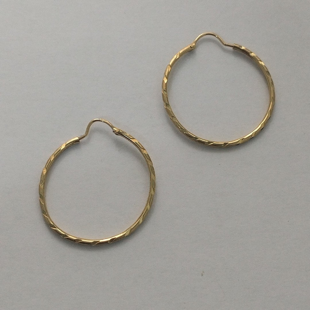 ARRACADAS PAR ORO 14 K 1.5 GRMS (SEMINUEVO)