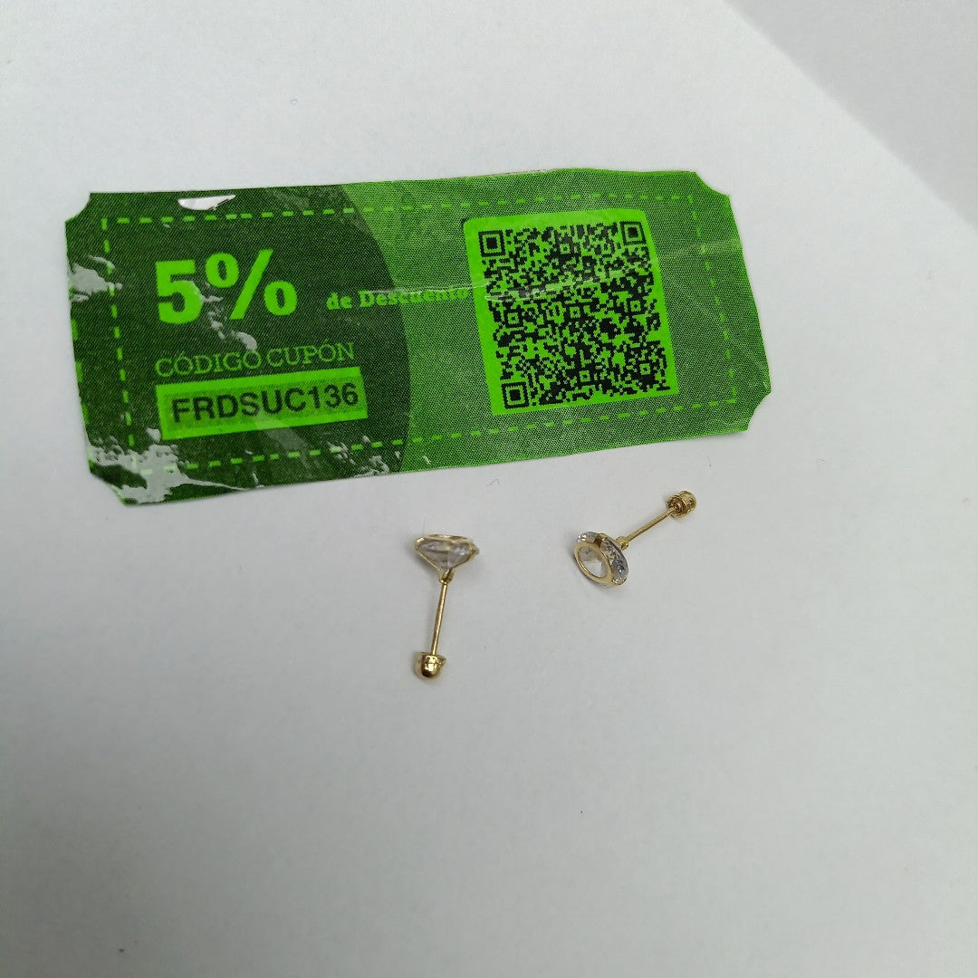BROQUELES PAR ORO 10 K 0,70 GRMS (SEMINUEVO)
