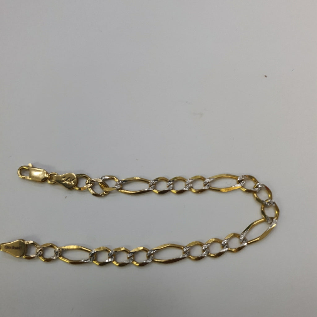 PULSERAS TEJIDO 3X1 ORO 14K 18 CM 5.9 GR (NUEVO)