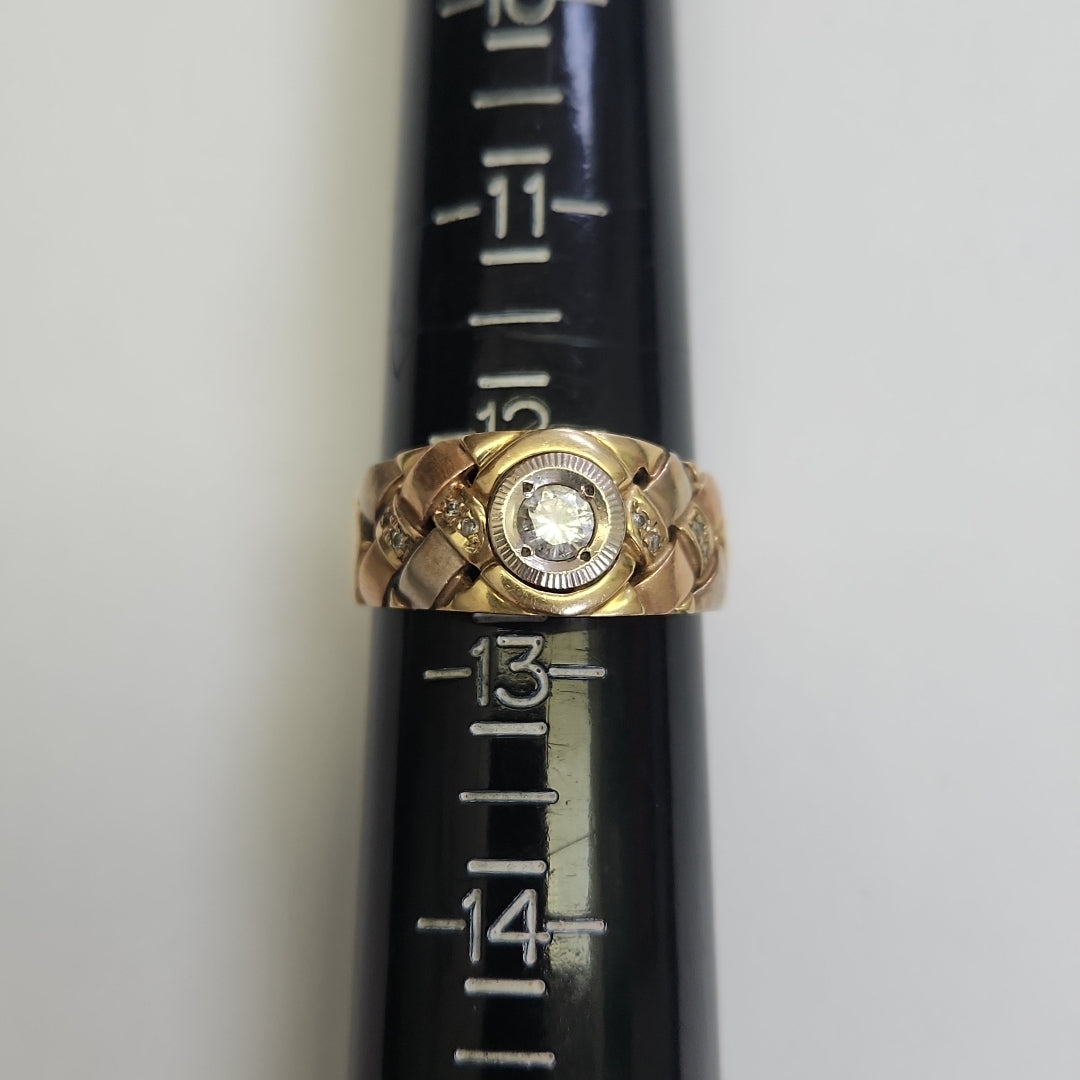 ANILLO ORO 10 K 10.6 GRMS (SEMINUEVO)