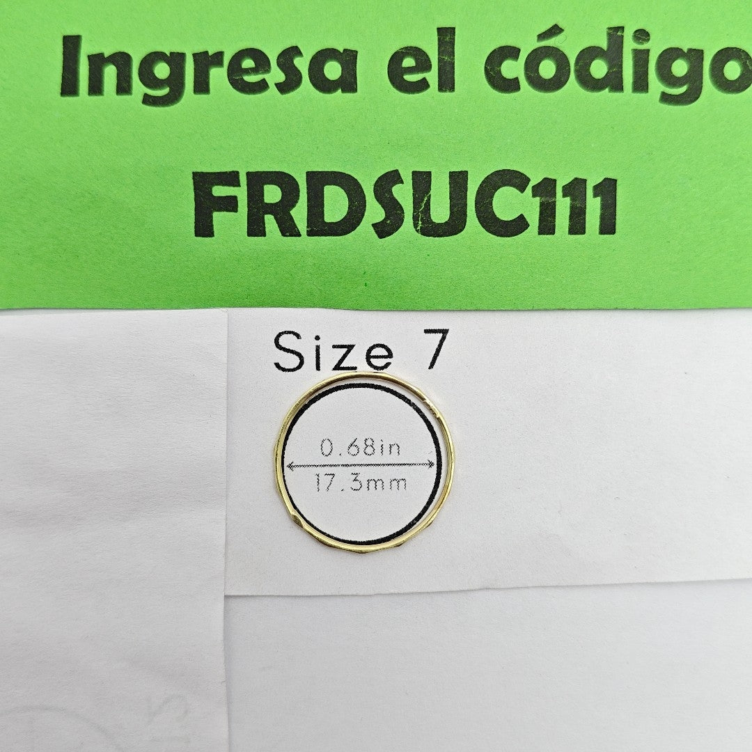 ARGOLLA ORO 14 K 0.6 GRMS (SEMINUEVO)