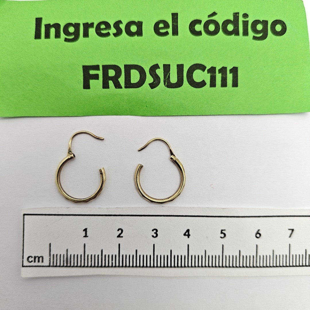 ARRACADAS PAR ORO 8 K 1 GRMS (SEMINUEVO)