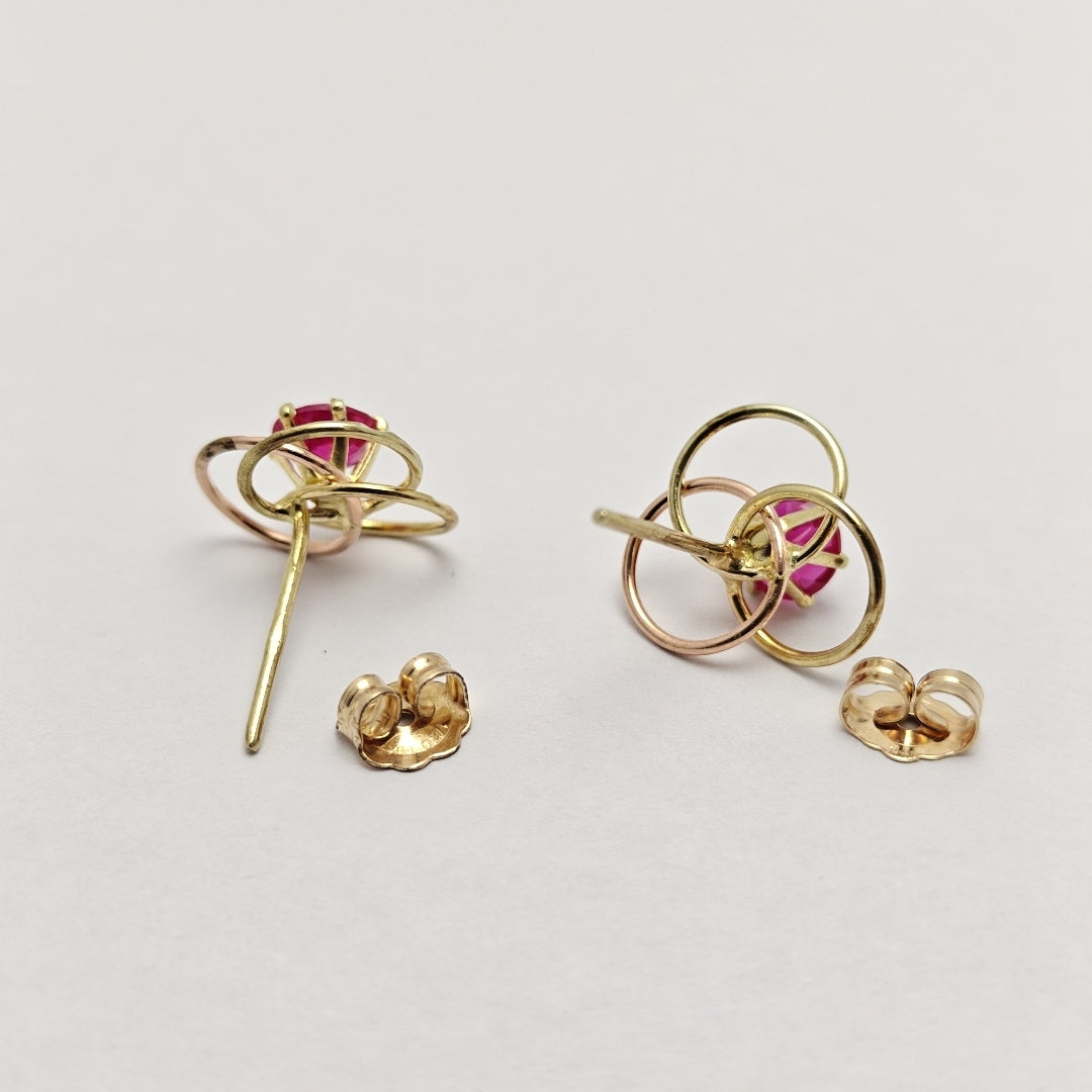 BROQUELES PAR ORO 14 K 1.5 GRMS (SEMINUEVO)