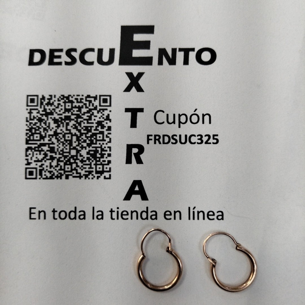 ARRACADAS PAR ORO 8 K 1 GRMS (SEMINUEVO)