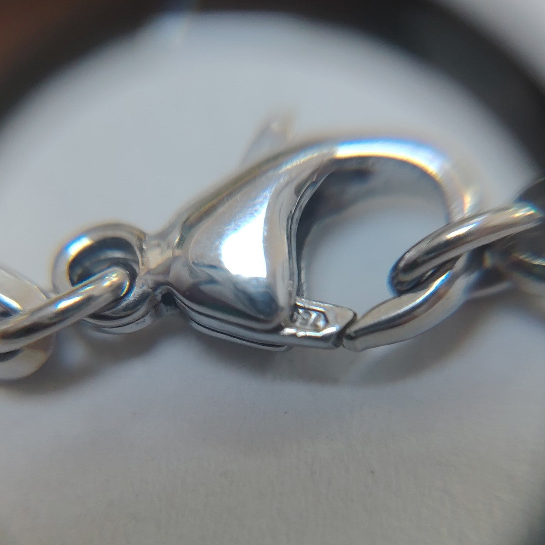 CADENA, DIJE ORO BLANCO 18 K 23.5 GRMS (SEMINUEVO)