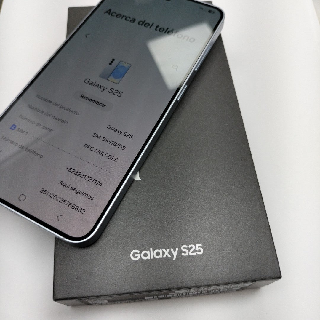 CELULAR SAMSUNG GALAXY S25 SM-S931B (2025) 256 GB 12 GB RAM (SEMINUEVO)