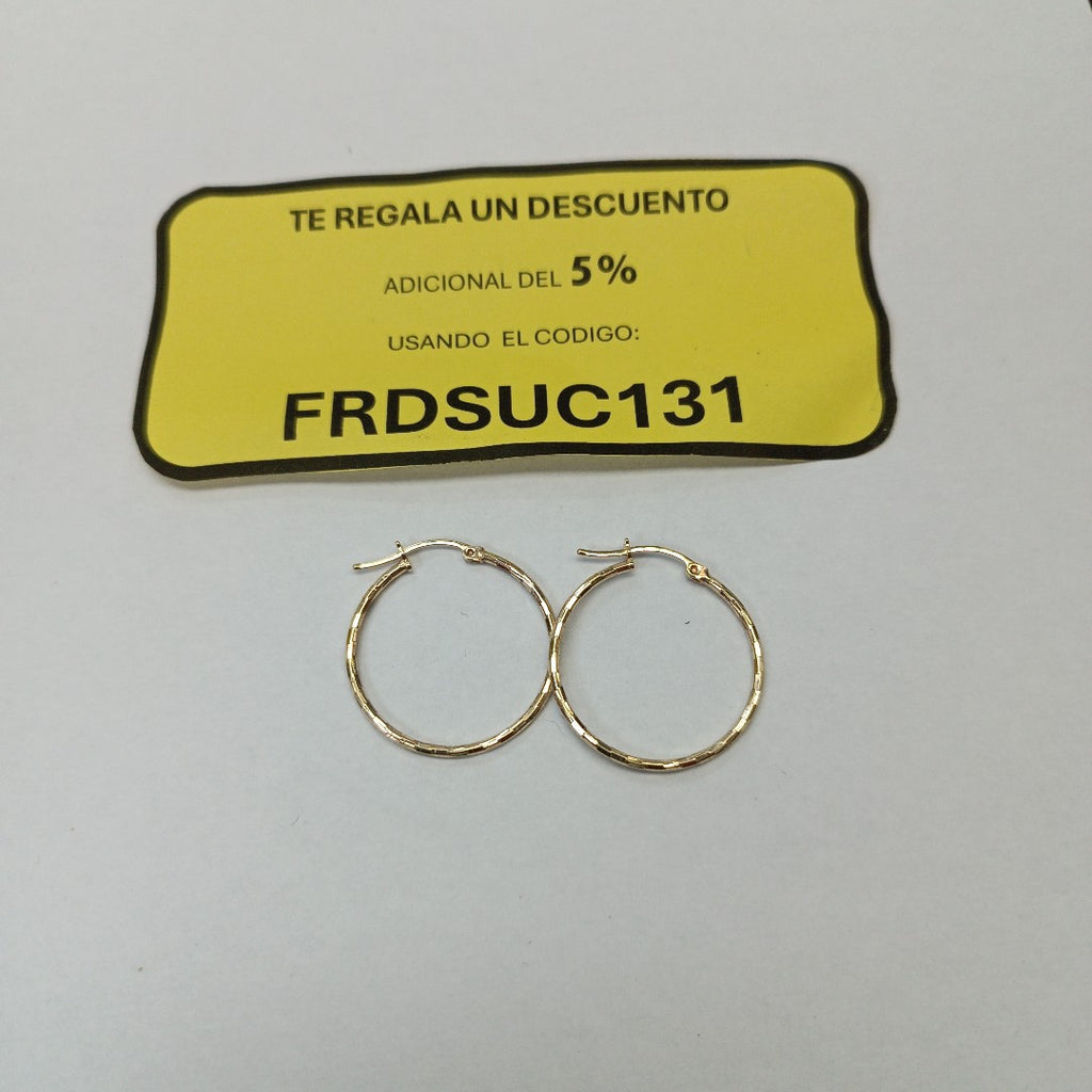 ARRACADAS PAR ORO 10 K 2 GRMS (SEMINUEVO)