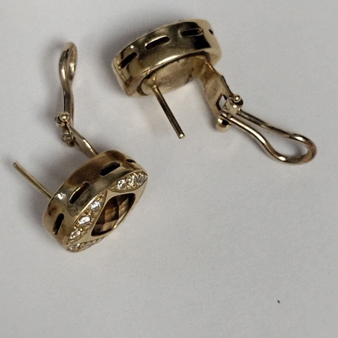 ARETES PAR ORO 14 K 9,10 GRMS (SEMINUEVO)