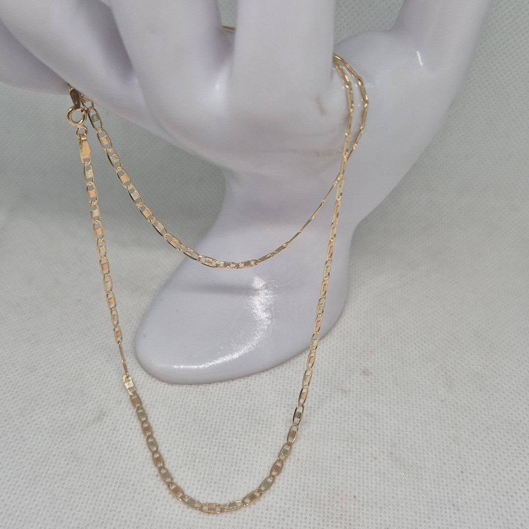 CADENA ORO, ORO COMBINADO 10 K 3.7 GRMS (SEMINUEVO)