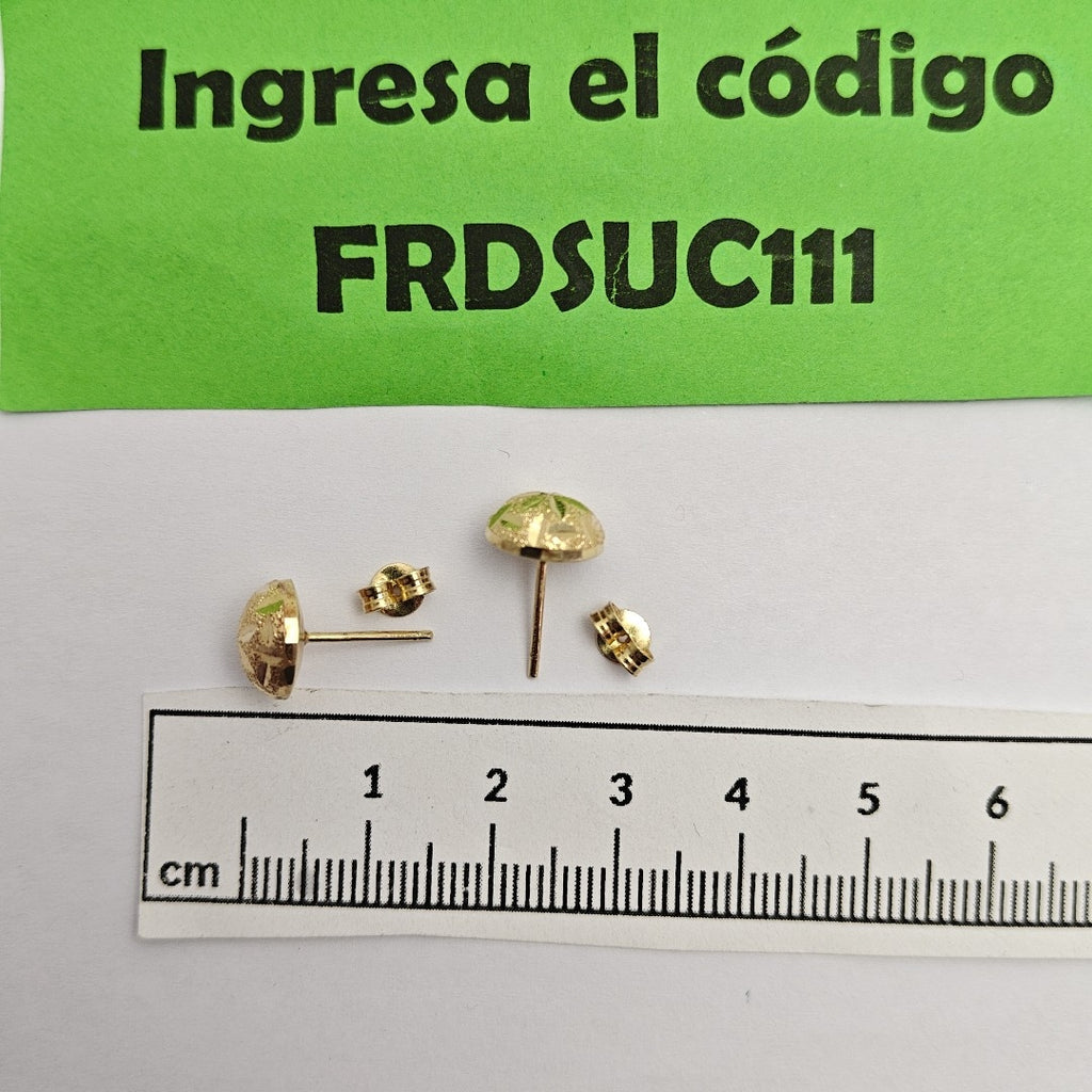BROQUELES PAR ORO 14 K 1.5 GRMS (SEMINUEVO)