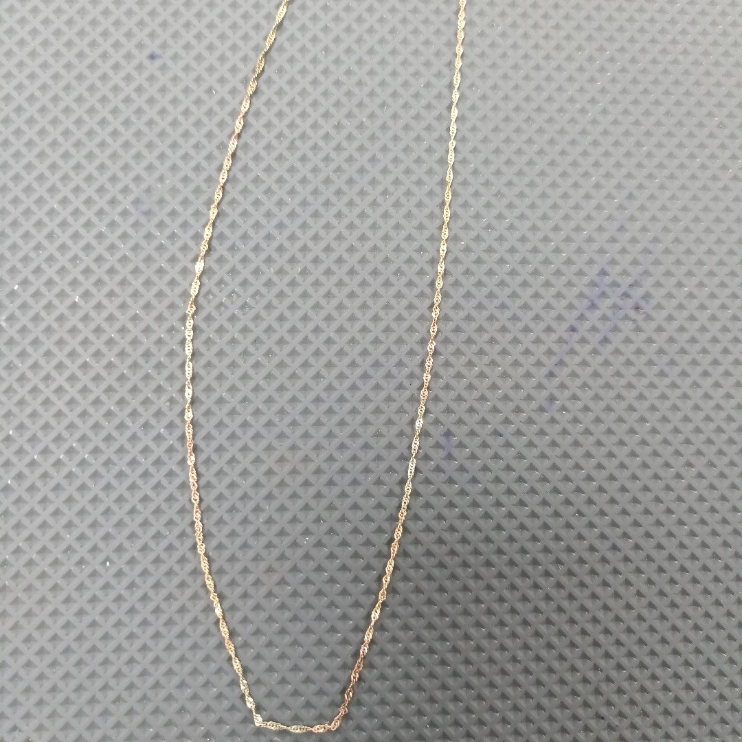 CADENA, DIJE ORO 10 K 1.4 GRMS (SEMINUEVO)